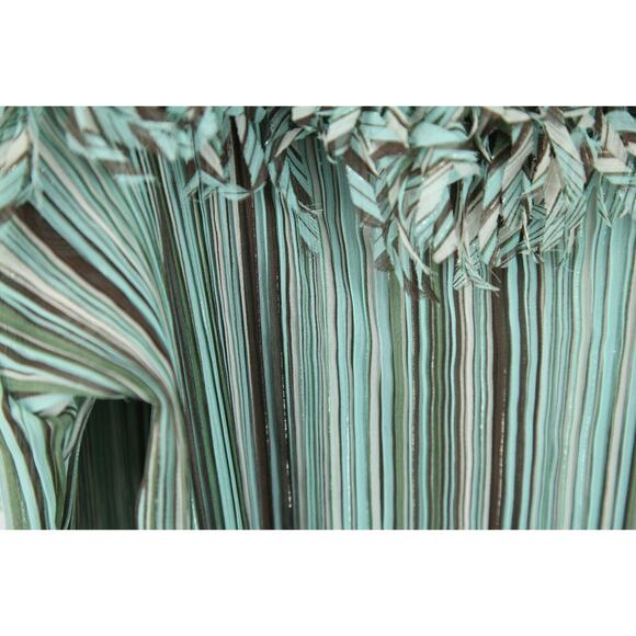 FLAW Y2K Plus Size 1X-3X Top Fairy Glitter Disco Fringe Sheer Ruffle Feminine - Picture 9 of 15